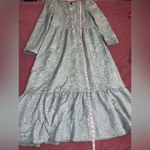 SHEIN Textured Lace Dress in Soft Green